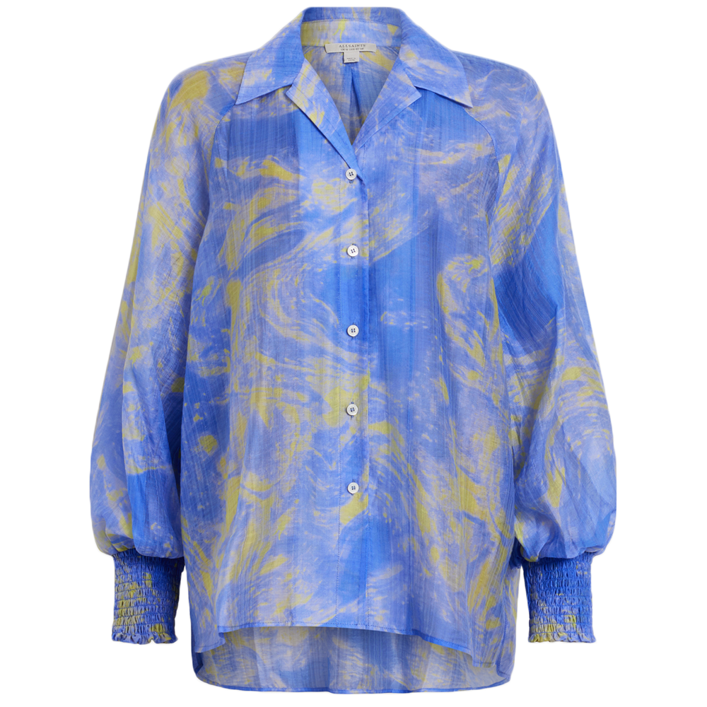 AllSaints Isla Inspiral Printed Relaxed Fit Shirt 
